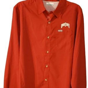 Ohio State Buckeyes Columbia Collegiate Omni-Shade Long Sleeve Shirt - Medium